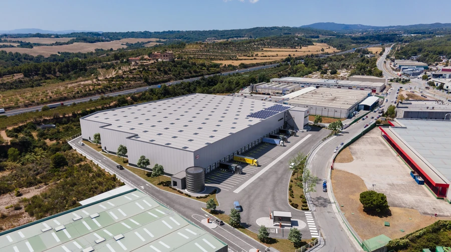 Aerial view of large industrial complex in Spain