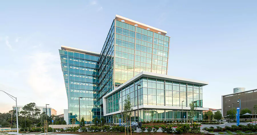 Modern and sleek life sciences building 