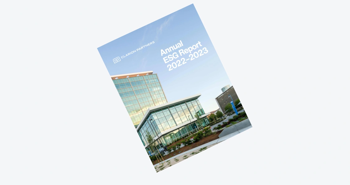 Clarion Partners Annual ESG Report 2022 Cover