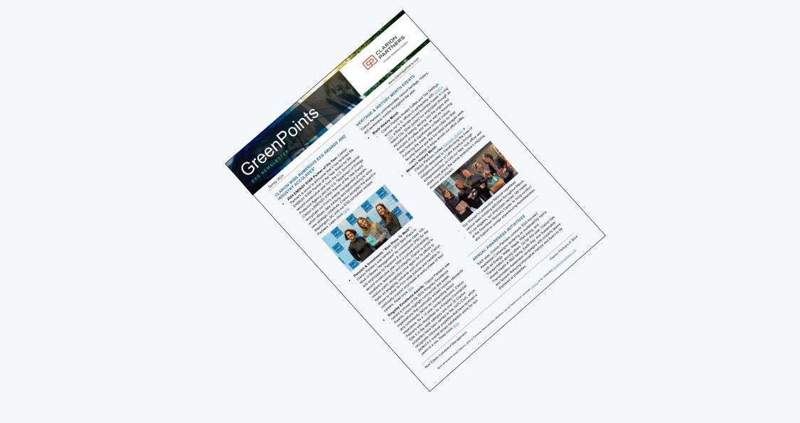 GreenPoints ESG Newsletter cover