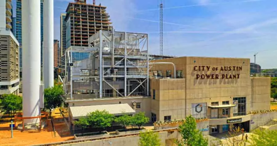 Seaholm District view from Ladybird Lake area